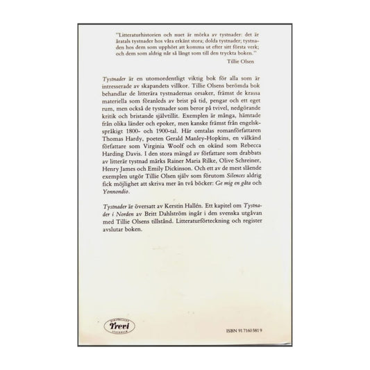 Tillie Olsen: Tystnader
