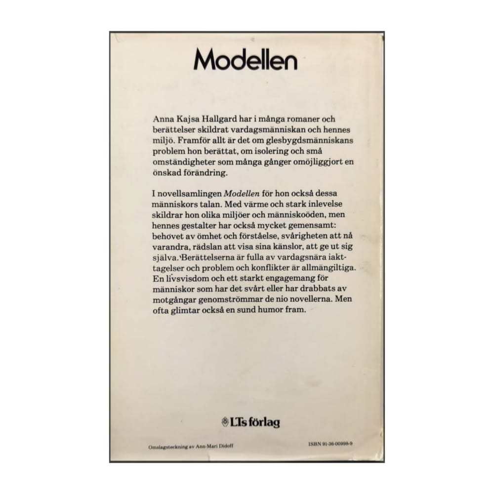 Anna Kajsa Hallgard: Modellen