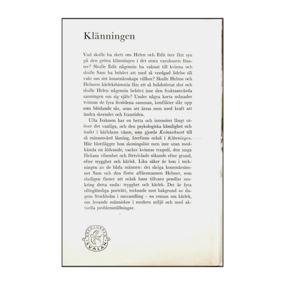 Ulla Isaksson: Klänningen