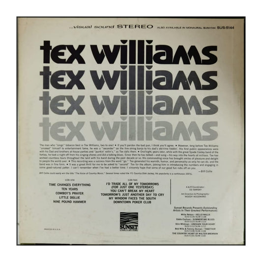 Tex Williams: Time Changes Everything