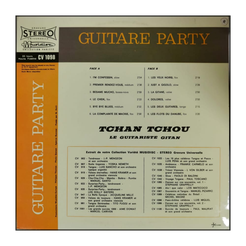Tchan Tchou Le Guitariste Gitan: Guitare Party