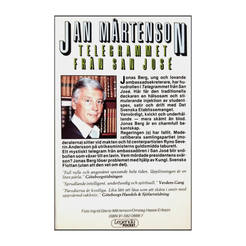 Jan Mårtenson: Telegrammet Från San Jose