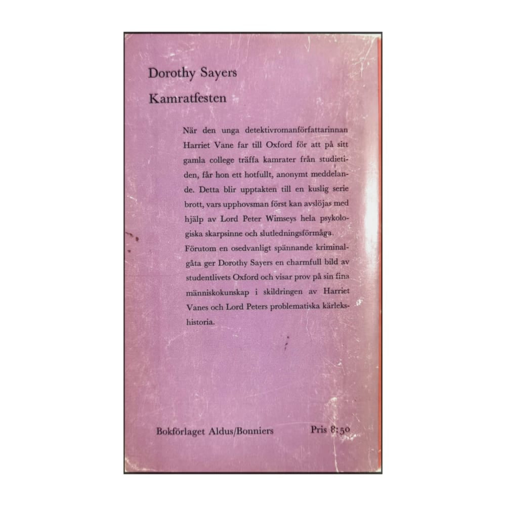 Dorothy L. Sayers: Kamratfesten
