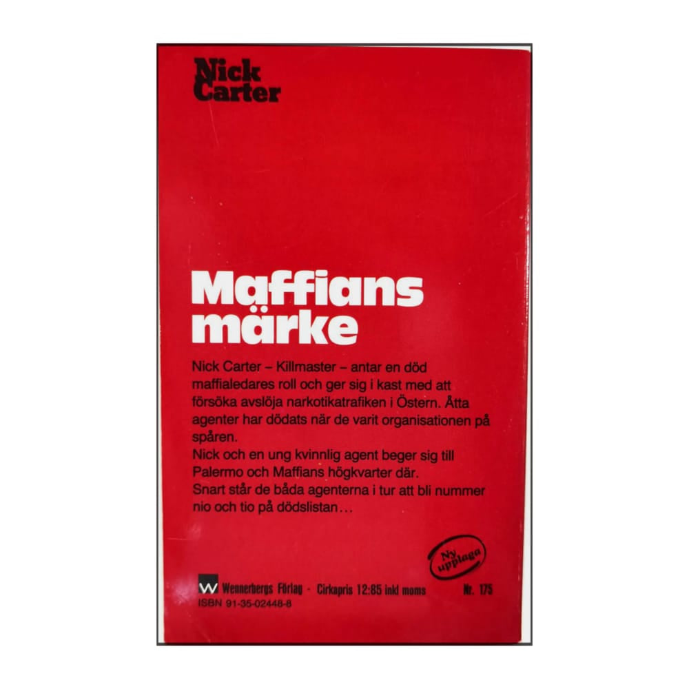 Nick Carter: Maffians Märke
