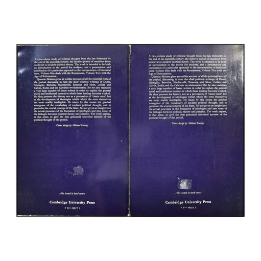 Quentin Skinner: The Foundations Of Modern Political Thought 1-2