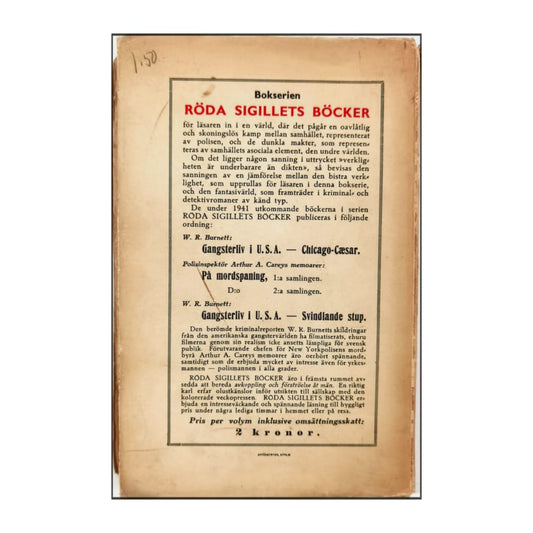 W. R. Burnett: Gangsterliv I Usa - Chicago-Cæsar