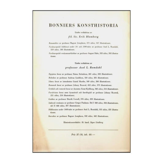 Ragnar Josephson: Barocken