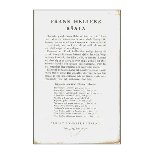 Frank Heller: Storhertigens Finanser