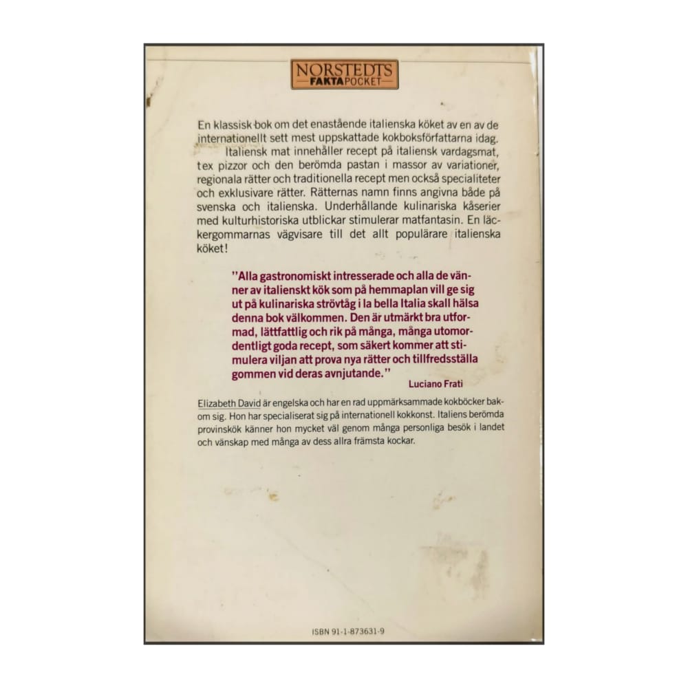 Elizabeth David: Italiensk-Mat
