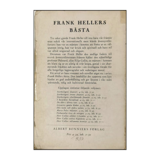 Frank Heller: Storhertigens Senare Finanser