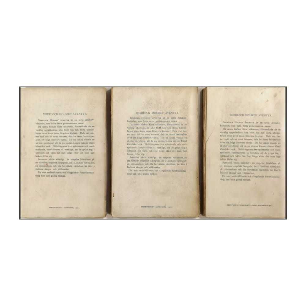 Arthur Conan Doyle: Sherlock Holmes Äventyr 1-3