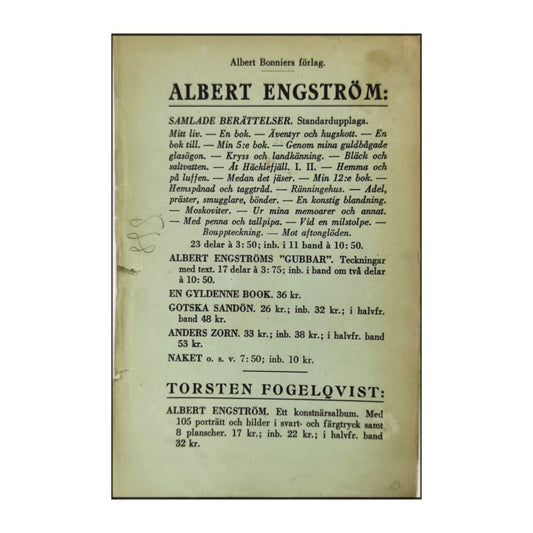 Albert Engström: En Bok