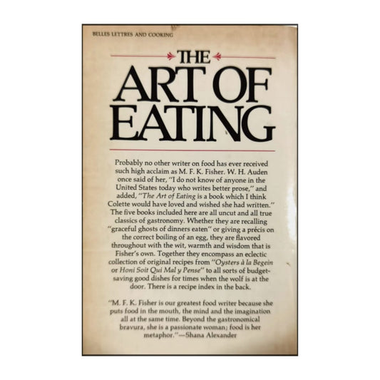 M. F. K. Fisher: The Art Of Eating