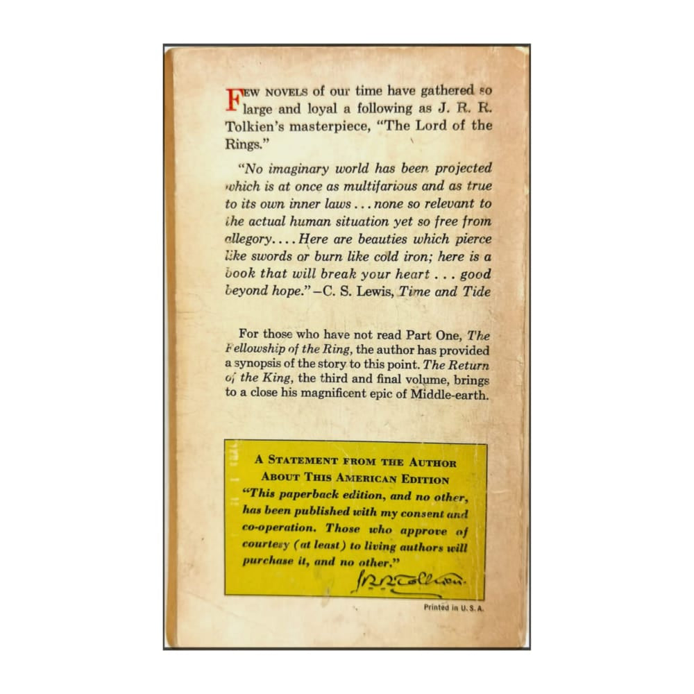 J. R. R. Tolkien: The Lord Of The Rings - The Two Towers
