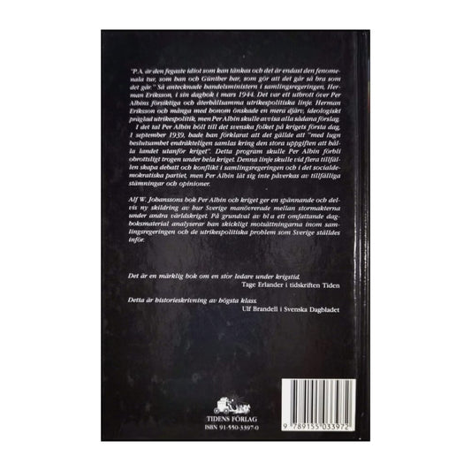 Alf W. Johansson: Per Albin Och Kriget