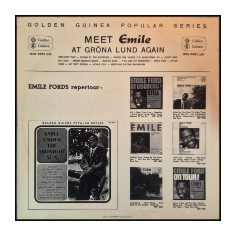 Emile Ford: Meet Emile At Gröna Lund Again