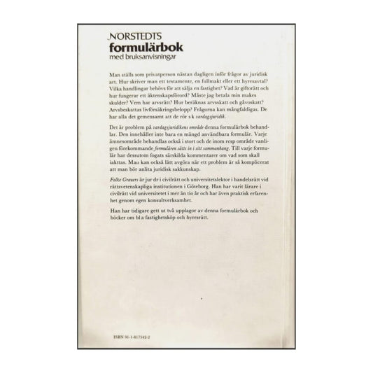 Folke Grauers: Norstedts Formulärbok