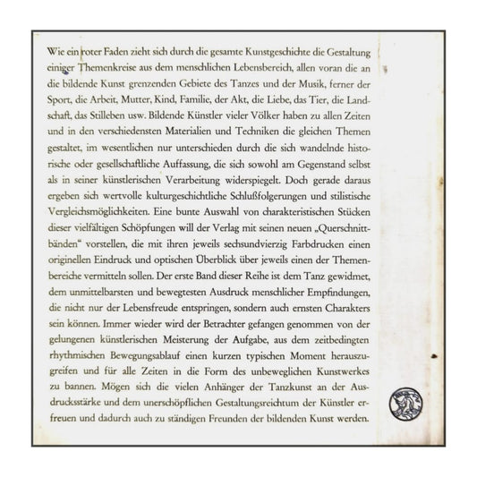 Elli Lohse-Claus: Tanz In Der Kunst