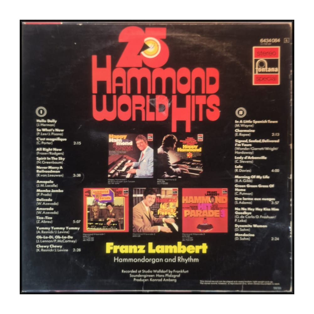 Franz Lambert: 25 Hammond World Hits