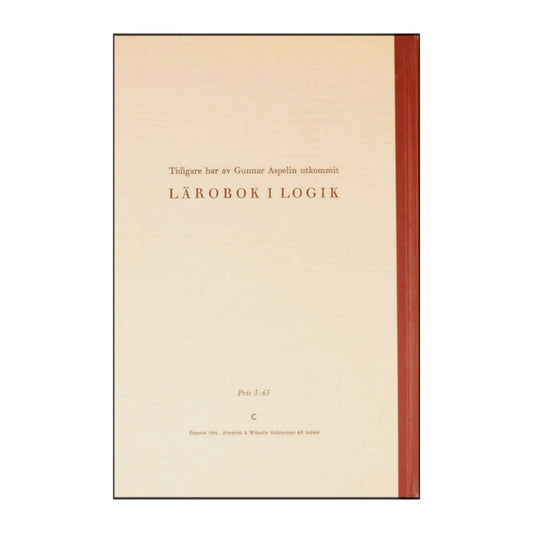 Gunnar Aspelin: Filosofiens Historia