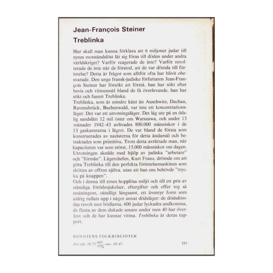 Jean-Francois Steiner: Treblinka
