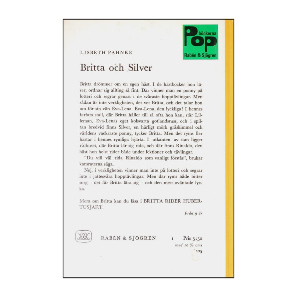 Lisbeth Pahnke: Britta Och Silver
