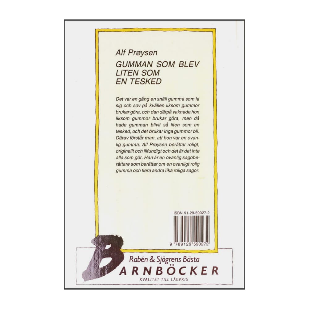 Alf Prøysen: Gumman Som Blev Liten Som En Tesked