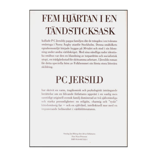 P. C. Jersild: Fem Hjärtan I En Tändsticksask