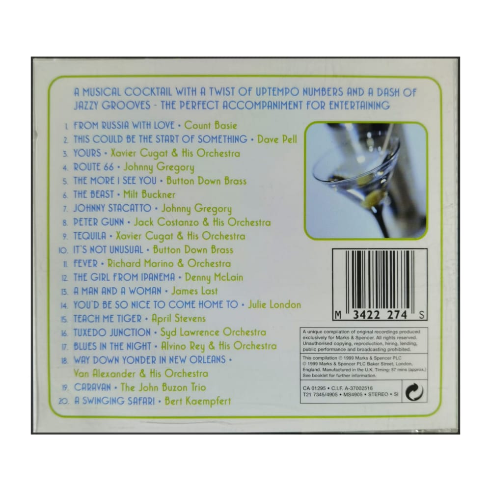 Shaken Not Stirred: Lounge Classics To Mix & Shake By