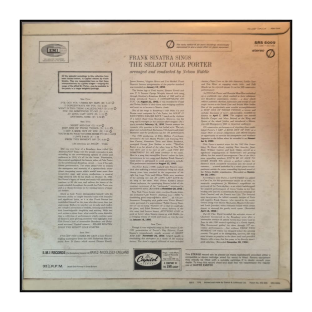 Frank Sinatra: Sings The Select Cole Porter