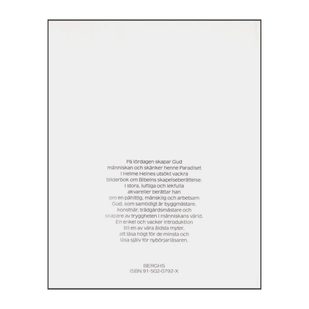 Gunnel Enby & Helme Heine: Lördag I Paradiset