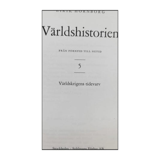 Eirik Hornborg: Världshistorien 5