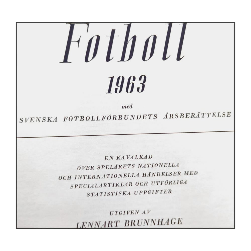 Fotboll 1963