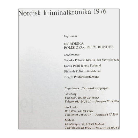 Nordisk Kriminalkrönika 1976