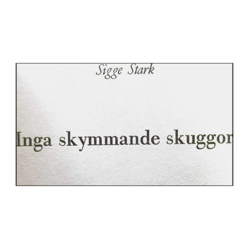 Sigge Stark: Inga Skummande Skuggor