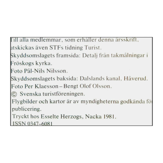 Stf 1981 Dalsland