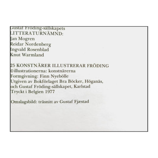 Gustaf Fröding: 25 Konstnärer Illustrerar Fröding