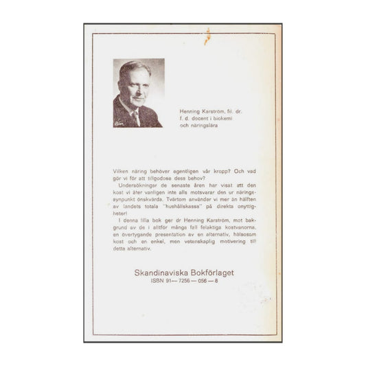 Henning Karström: Rätt Kost