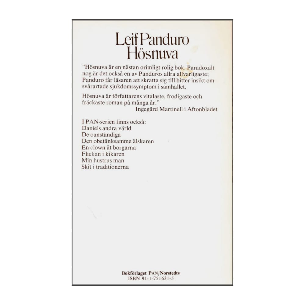 Leif Panduro: Hösnuva