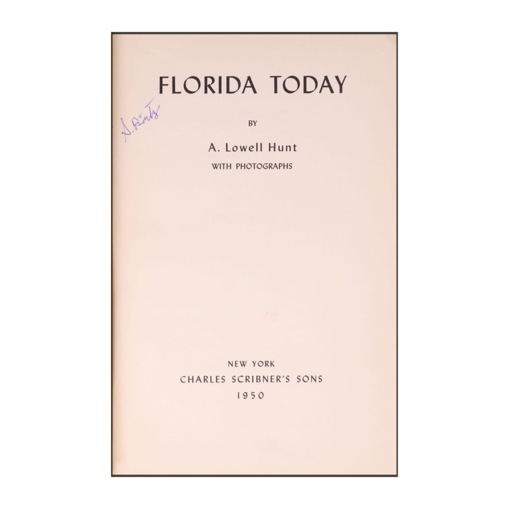 A. Lowell Hunt: Florida Today