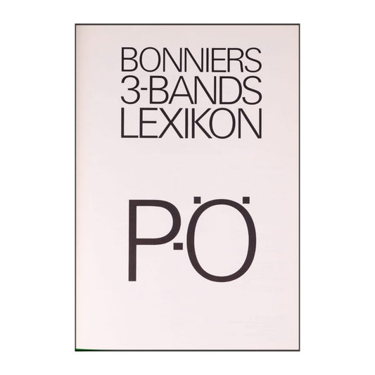 Bonniers 3-Bands Lexikon: P-Ö