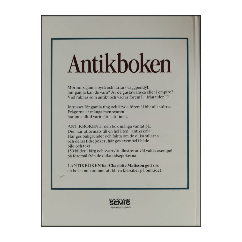 Charlotte Mattsson: Antikboken