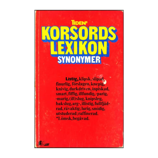 Tidens Korsords Lexikon: Synonymer