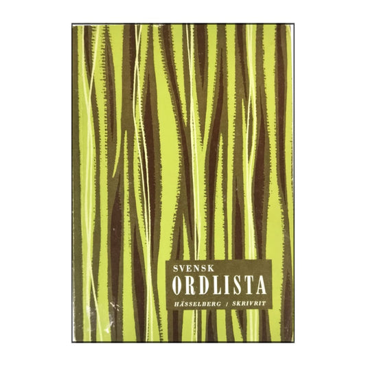 Alfred Hässelberg: Svensk Ordlista