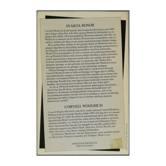 Cornell Woolrich: Svarta Rosor
