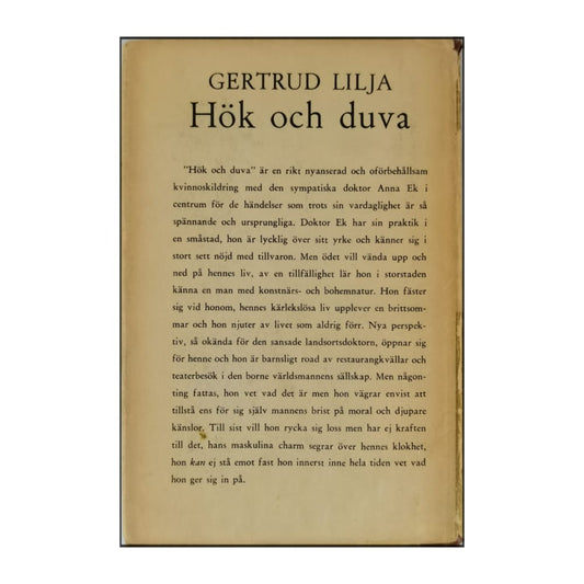 Gertrud Lilja: Hök Och Duva