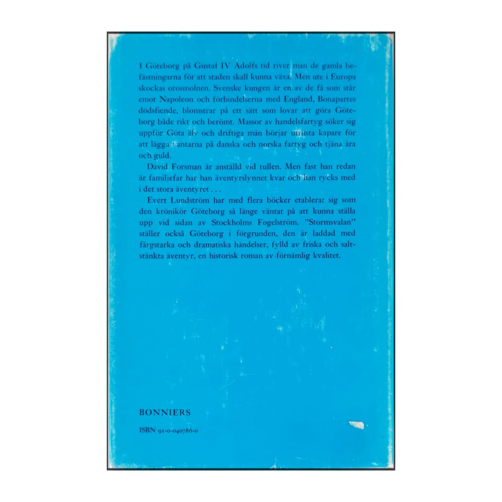 Evert Lundström: Stormsvalan: En Roman Från Napoleons Tid