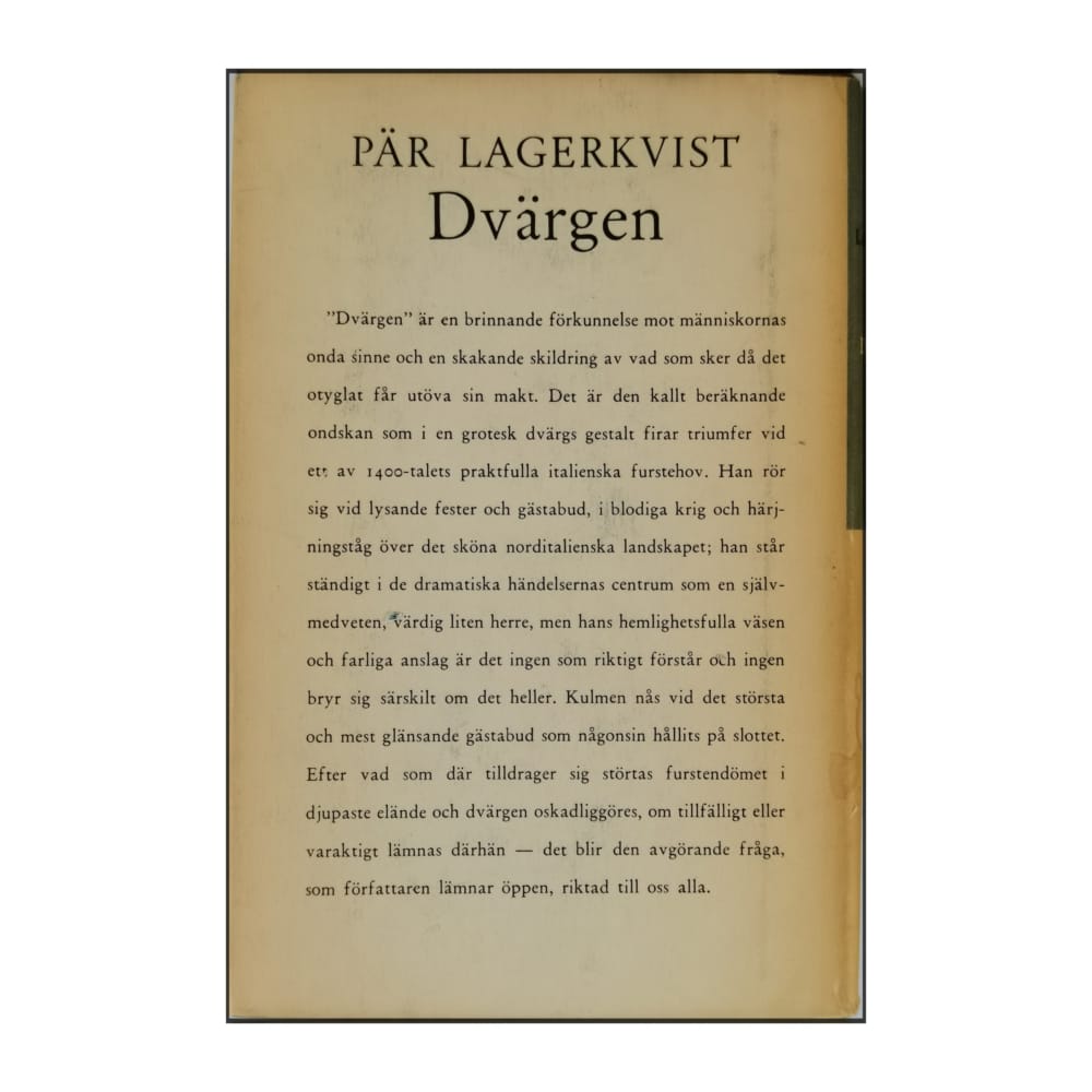 Pär Lagerkvist: Dvärgen
