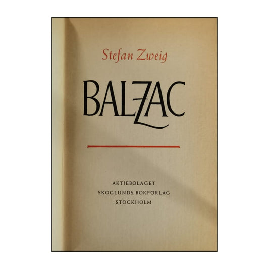 Stefan Zweig: Balzac
