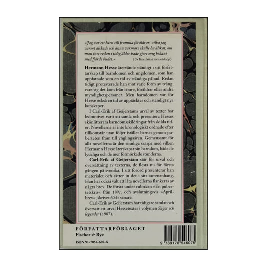 Hermann Hesse: Trollkarlens Barndom Och Andra Berättelser